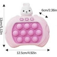 thumbnail image 2 of Pop It Game - Pop It Pro Light Up Game Quick Push Fidget Game Pink Pink Rabbit Pink, 2 of 5