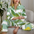 thumbnail image 6 of Lsque Lemon Pattern Long Sleeve Pajama Set for Women - Soft 2-Piece Sleepwear and Loungewear Set with Pockets, Comfy Nightwear-X-Large, 6 of 7