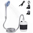 thumbnail image 1 of Ducha portátil para acampar, bomba de ducha recargable con cable USB y cabezal de ducha eléctrico para exteriores para acampar, hacer senderismo, bañar y lavar mascotas, 1 of 1