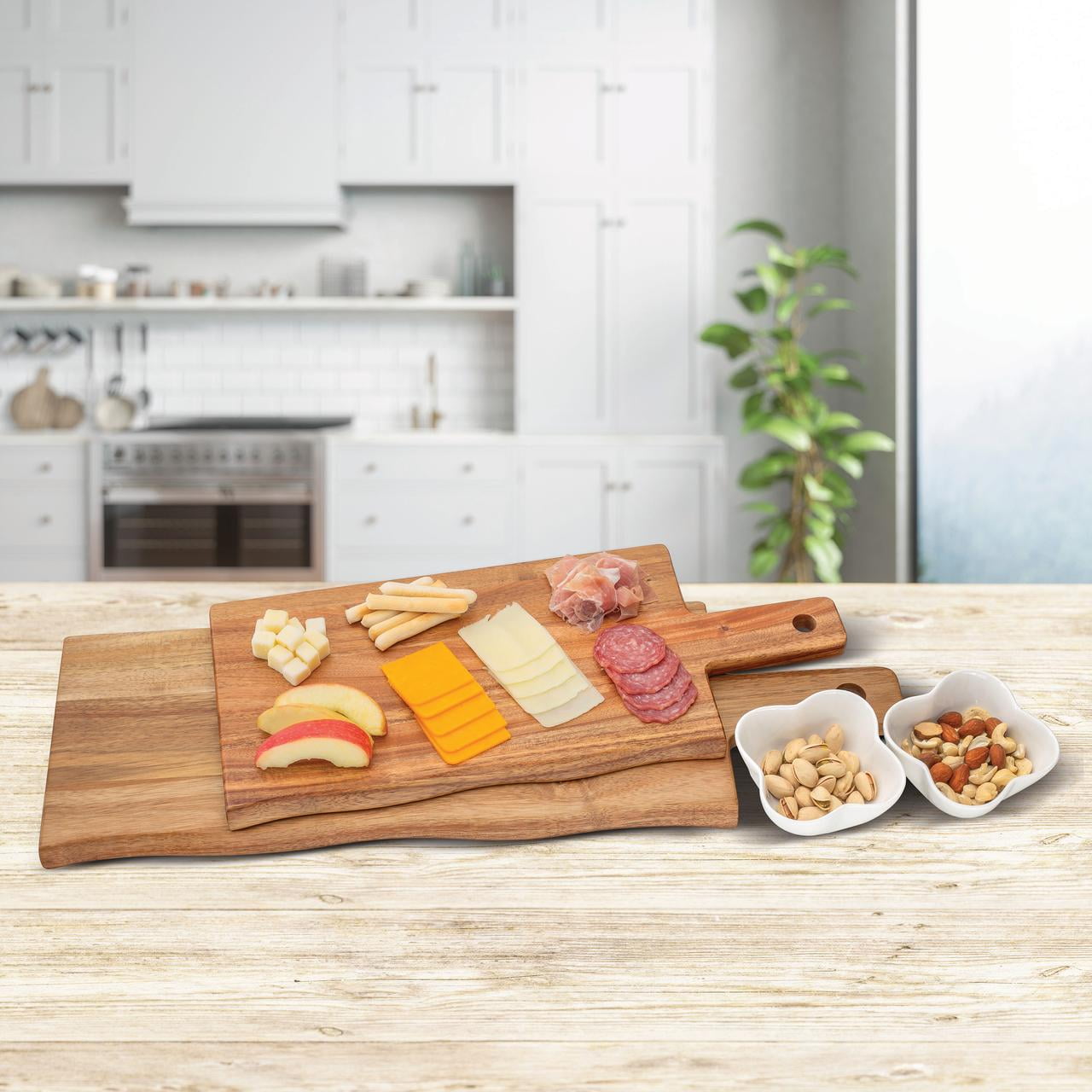 My Kitchen Acacia Wood And Resin Charcuterie Cutting Board with Handle –  SparkLaserwork