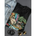 thumbnail image 3 of Retro Wave Nostalgic Stuff T-Shirt Women -Image by Shutterstock, Female Small, 3 of 4