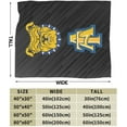 thumbnail image 3 of North Carolina A&T Aggies Fleece Blanket, Very Soft Microfiber Flannel Blanket for Couch Warm and Cozy for All Seasons, 3 of 6