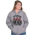 thumbnail image 3 of Funny Rock Paper Scissors For Real Zip Up Hoodie Men's Women's Brisco Brands S, 3 of 6