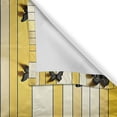 thumbnail image 4 of Ambesonne Butterfly Window Valance, Summer Lines Wings Art, 54" X 12", Mustard Grey Yellow, 4 of 5