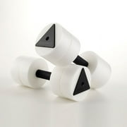 AquaJogger AquaFit Aqua Dumbbells, Medium Resistance, White/Black