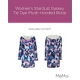 thumbnail image 2 of MeMoi Women's Stardust Galaxy Tie Dye Plush Hooded Robe - Womens - Female (Large/X-Large, Multi), 2 of 7