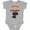 AC-Heather Grey, variant on Labrador Retriever Dog Black Lab Boys or Girls Baby Bodysuit