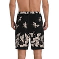 thumbnail image 3 of Daiia Japanese White Crane Mens Woven Stretch Pajama Short,Short Pajama Pants-Large, 3 of 9