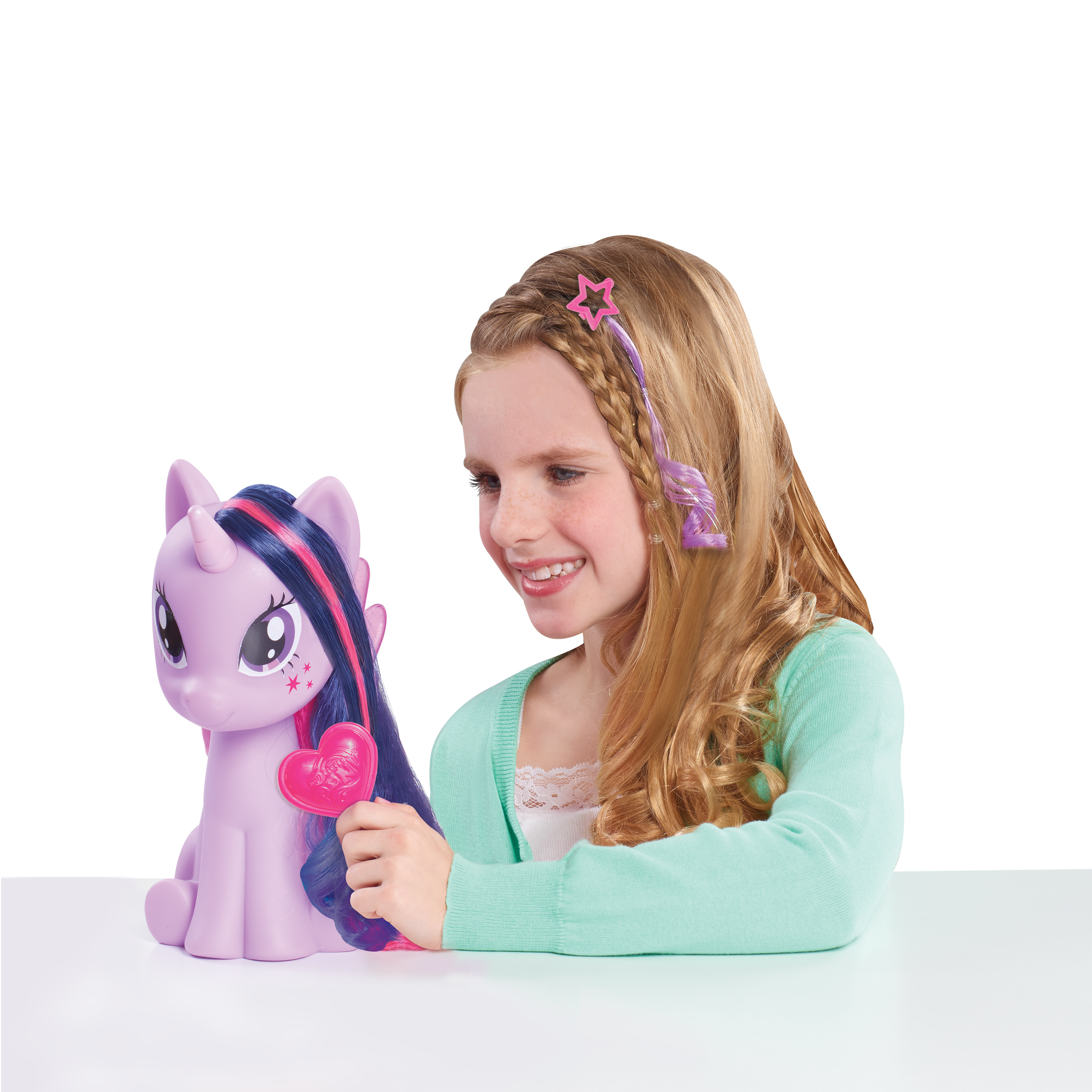 My Little Pony Twilight Sparkle Styling Head with Color Change, 12 Pieces, Purple Unicorn, Pretend Play Toys for Girls,  Kids Toys for Ages 3 Up, Gifts and Presents - image 2 of 3