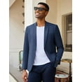 thumbnail image 3 of COOFANDY Men Linen Cotton Sport Coats Casual Blazer Dress Formal Jacket Lightweight Blazer Slim Fit Suit Jacket, 3 of 10