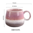 thumbnail image 3 of Luoshdecor Ceramic Coffee Mug,Stacked Layer Color Tea Cup Microwave & Dishwasher Safe，for Home Office, 3 of 8