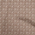 thumbnail image 1 of oneOone Cotton Silk Brown Fabric Asian Ornamental Quilting Supplies Print Sewing Fabric By The Yard 42 Inch Wide, 1 of 5
