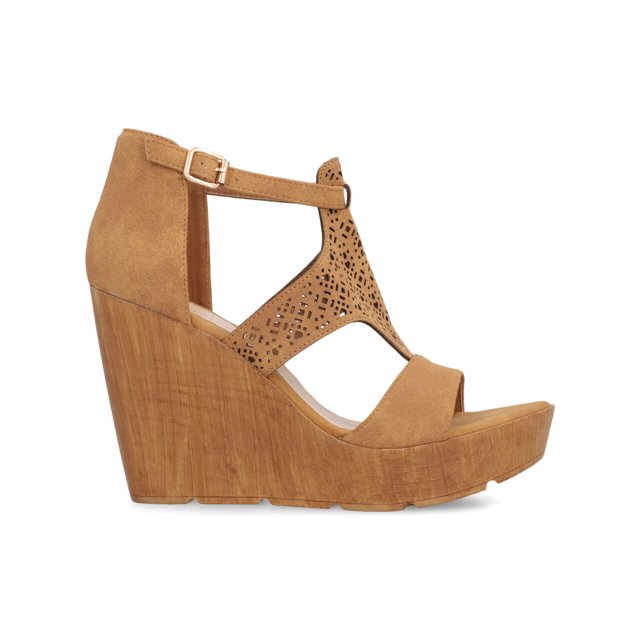 Sandalia Cuña T-Bar Dorothy Gaynor Camel Dorothy Gaynor Sandalia Cuña T-Bar
