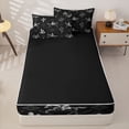 thumbnail image 4 of Homewish Vintage Boho Cowboy Zipper Queen Comforter Set with Fitted Sheet and 2 Pillowcases,Desert Plant Cactus Zipper Bedding Set,Black White,Black Reversible,4pcs, 4 of 8