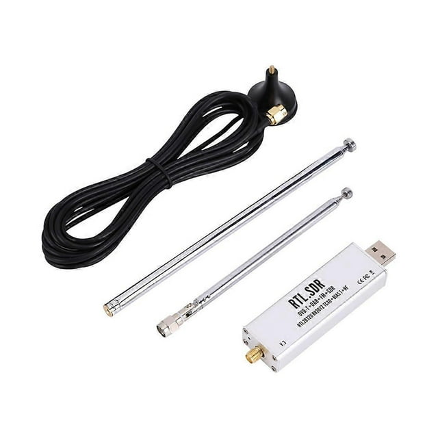 0.1MHz-1.7GHz TCXO SMA Software Defined Radio Receiver with Antenna
