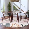 thumbnail image 3 of Cherry Blossom Cats Round Area Rug 7Ft Washable Circle Rugs for Dorm Laundry Room, Pink Spring Modern Farmhouse Floral Non-Slip Carpet Floor Mats Indoor Outdoor Carpet Runner Aesthetic Home Decor, 3 of 8