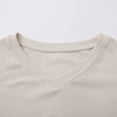 thumbnail image 5 of TODOZO T Shirts for Women Loose Fit Casual Lightweight Soft Basic Tees Womens Summer Tops Women's V Neck Loose Thin Breathable T Shirt Beige L, 5 of 8