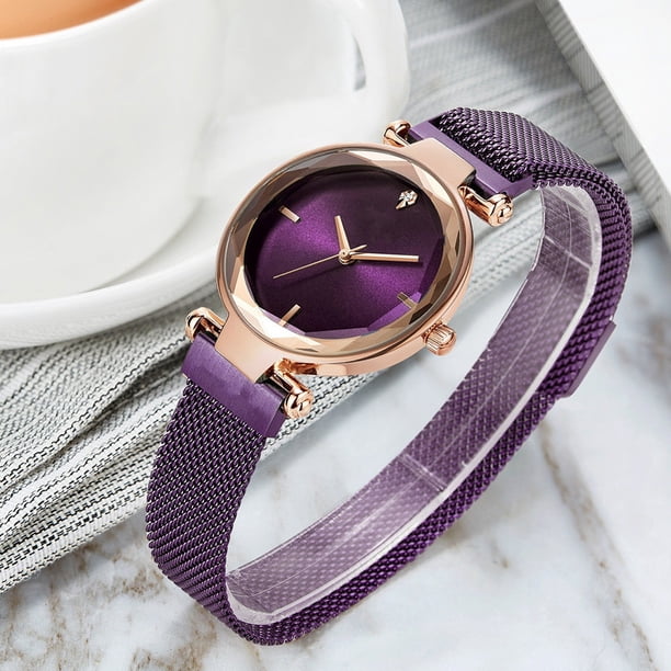 Ladies Mesh Band Quartz Watch With Decorative Dial And  display picture 1