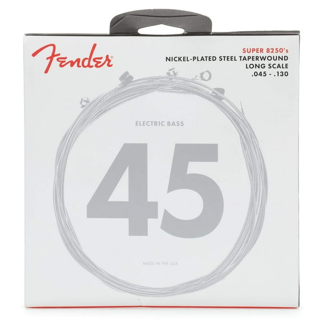 Cuerdas para bajo Fender 8250, acero niquelado, bobinado