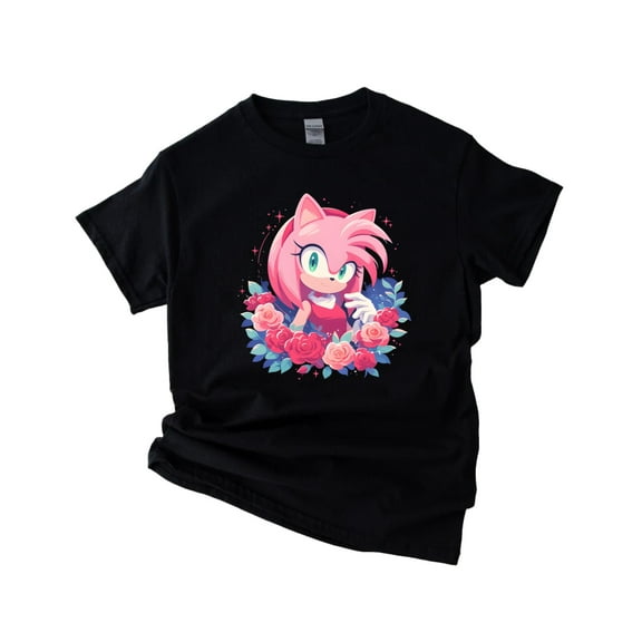 Amy Rose The Hedgehog Classic Retro Video Game Fan Gift V61114 Unisex T-Shirt, up to 5XL