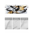 thumbnail image 4 of Valances for Windows Black Gold Abstract Rod Pocket Cafe Window Treatments Valance Curtains for Kitchen Bathroom Laundry Basement Windows 54"x18", 4 of 9