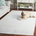 thumbnail image 5 of SAFAVIEH Faux Fur Raphael Solid Machine Washable Area Rug, Ivory, 3' x 5', 5 of 13