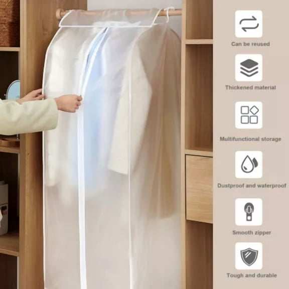 Garment Clothes Cover Protector Hanging Garment Storage Bag For Wardrobe N3O9