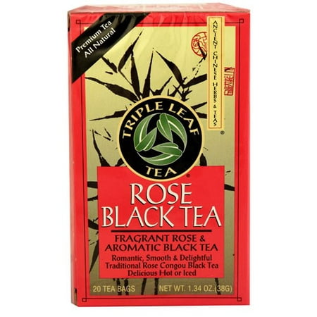 Triple Leaf Tea Rose Black Tea 20 Tea Bags (Best Sparkling Rose Under 20)