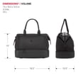 thumbnail image 6 of SWISSGEAR Weekender II Travel Tote Bag in Black for Travel, Gym and Everyday with Laptop Pocket and Bottom Compartment, 6 of 13