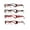 4-Pack Burgundy KOFE, variant on Eyebogo Kaylee Value 4-Pack Women Rectangular Reading Glasses, +4.00