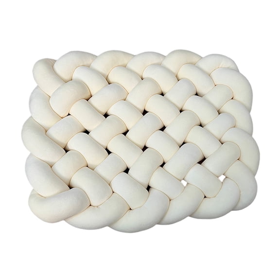 Sofas for Living Room Woven Cushions Seat Cushions Sofa Backrests and Pillow Decorations 48X38Cm White Polyester Suitable for Bed and Living Room Decorative Pillows for Living Room