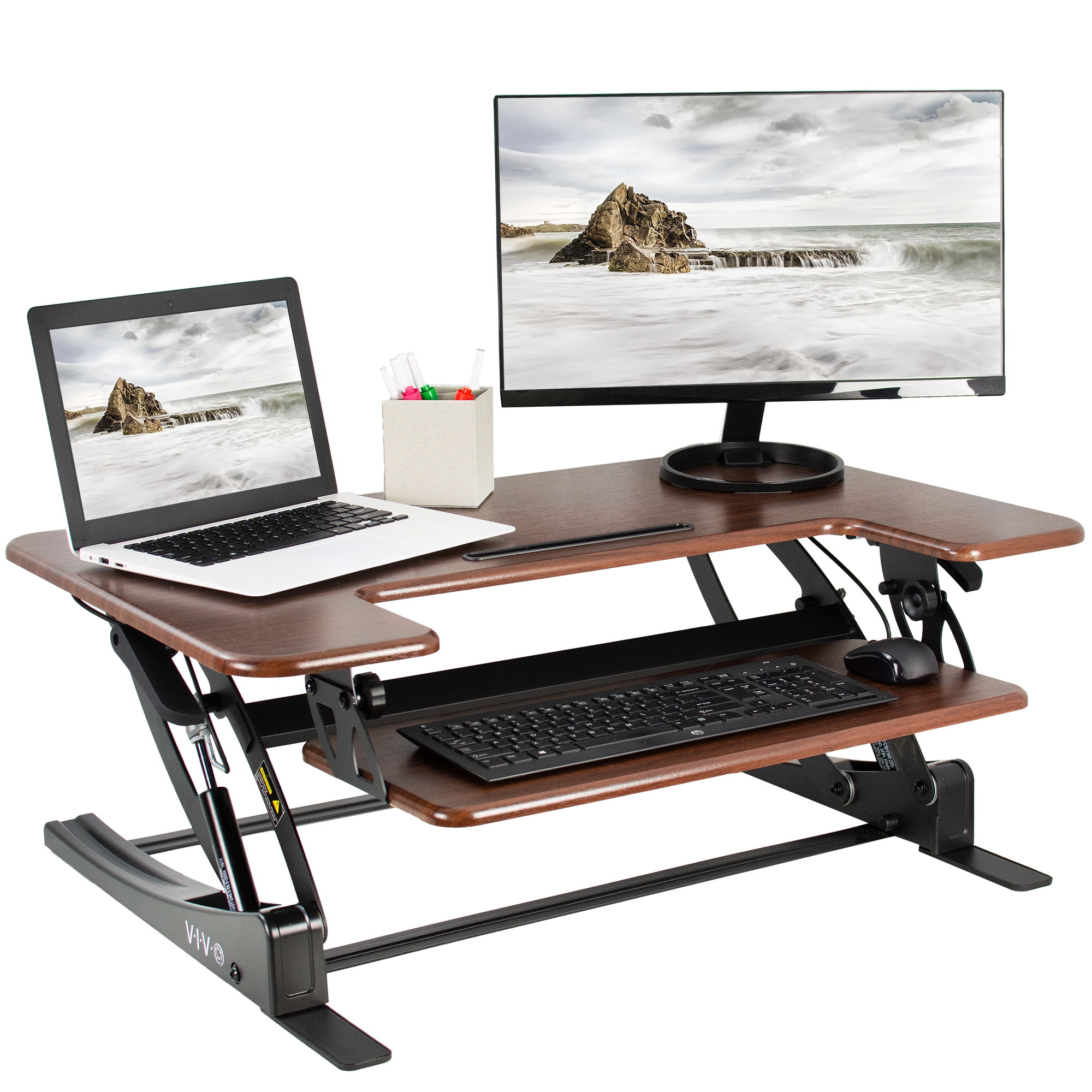 Height Adjustable Standing Desk Converter Sworldras