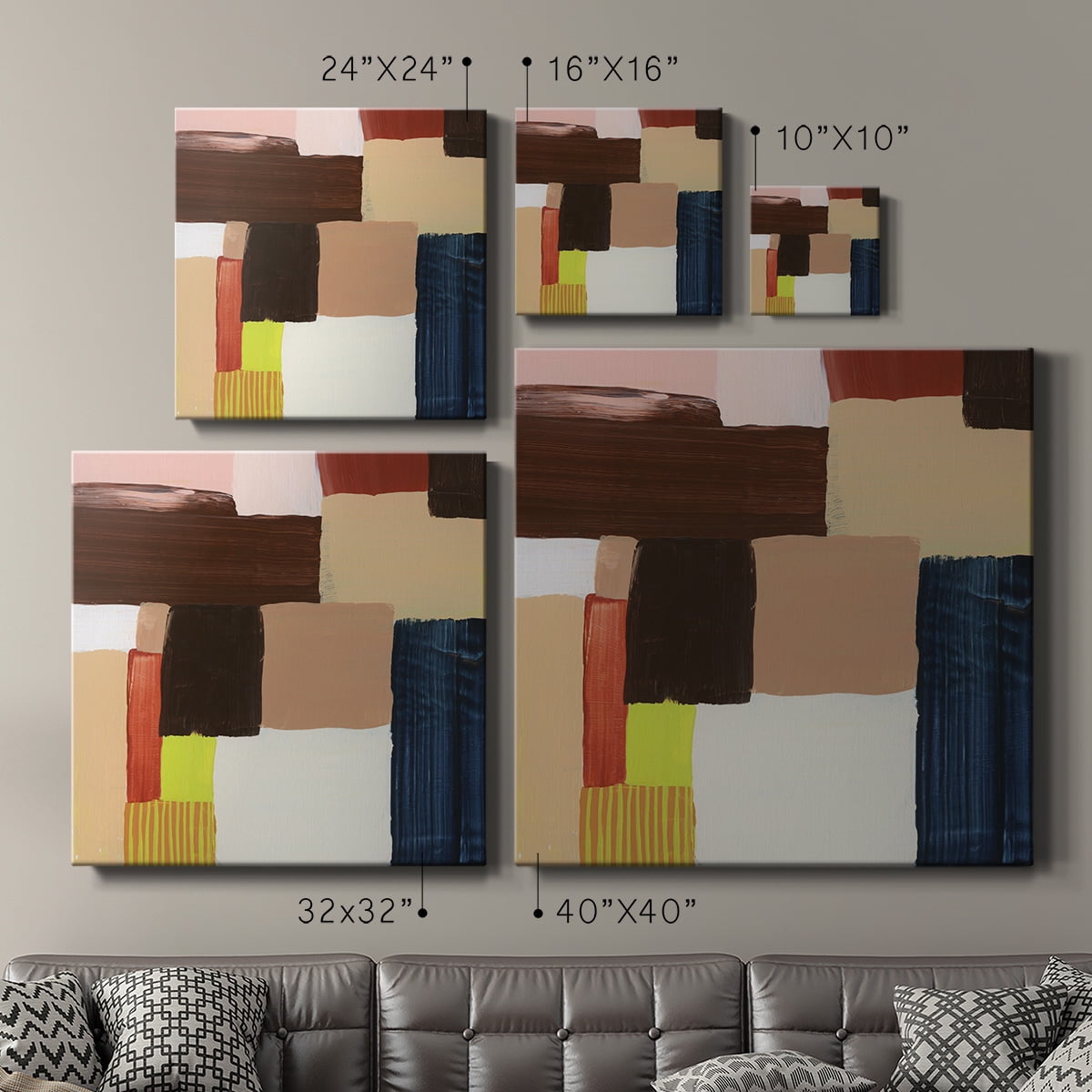 Wexford Home Custom Hourglass II-Premium Gallery Wrapped Canvas, 24" x 24" - Ready to Hang