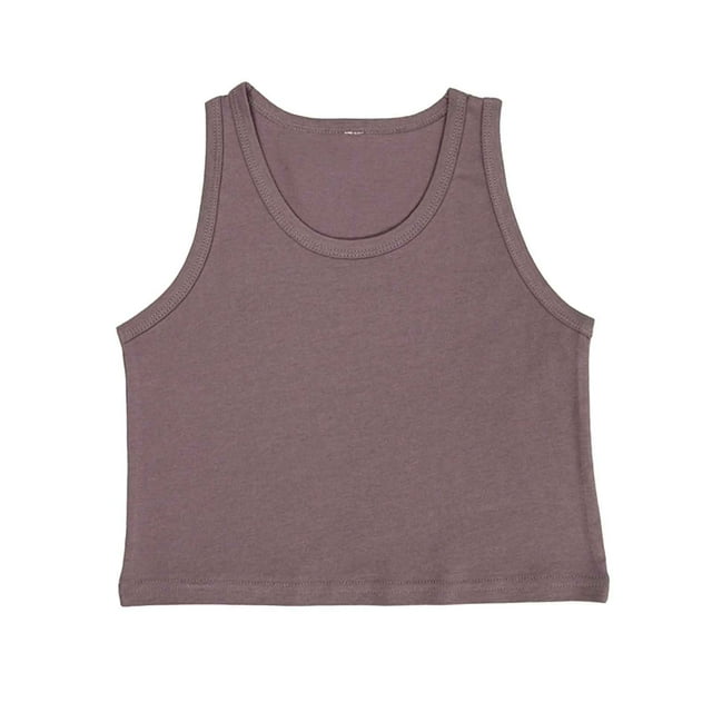 Hiiyo Débardeur Décontracté pour Petits Garçons Couleur Unie Col Rond Sans Manches, Tailles 1-7
