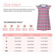 thumbnail image 3 of Fotbe American Patriotic Stars And Stripes Vestido de Dormir para Niñas de 3 a 10 Años, Mangas Cortas, Estilo Princesa, Pijama Camisón con Mangas Voladas-Large, 3 of 6