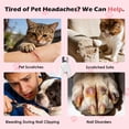 thumbnail image 3 of Oazouf Cat Nail Clippers with LED Lights and File, Safety Stainless Steel Dog Cat Nail Trimmer for Cats Dogs Rabbits Birds Small Animals, White, 3 of 8