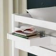 thumbnail image 3 of Plana Solid Wood Twin Over Full Bunk Bed, Hanging Nightstand, and Underbed Storage Drawers in White, 3 of 10