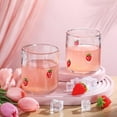thumbnail image 6 of SDFGTstore Vintage Lemon Design Glass Cups 14oz Pair Of Thick Barwares For homes And Event, 6 of 8