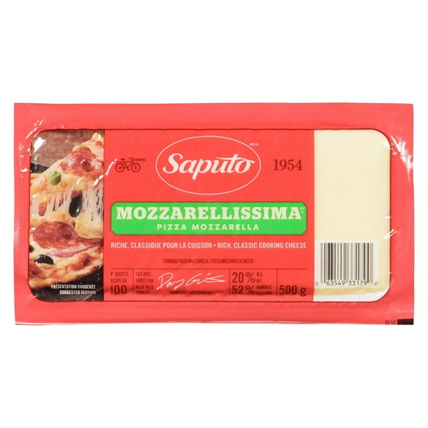 Saputo Mozzarellissima Pizza Mozzarella Cheese, 500 g Walmart.ca