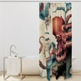thumbnail image 2 of Octopus Waterproof Printed Shower Curtain Set with Hooks - Decorative Bathroom Decoration, 2 of 5
