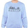 thumbnail image 2 of Skyline Austin Texas Sweatshirt Unisex 2X-Large Light Blue, 2 of 5