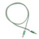 thumbnail image 1 of Cable de audio de oruga de coche AUX de aleación de aluminio a rayas, cable de audio macho a macho de 3,5 mm, 1 metro [verde] Noticed PJ6775-02, 1 of 2