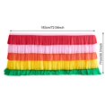 thumbnail image 6 of sunsanly Table Skirt for Rectangle And Round Table Multi-layer Ruffle Reusable Gradient Rainbow Color Beach Parties Ceremony Birthday Party Decoration Table Skirt, 6 of 8