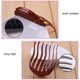 thumbnail image 3 of 2 inserciones de plástico para el cabello, peine, donut, almohadilla para cola de caballo, accesorio básico para el cabello, peinado trenzado para mujeres y niñas (negro+café) ER, 3 of 5
