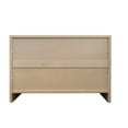 thumbnail image 5 of Wooden Accent Cabinet 3 Door Sideboard Buffet Server Storage For Dining Room. Natural Wood, Adjustable Shelves, Alluring Style Kitchen. Tempting, 5 of 6