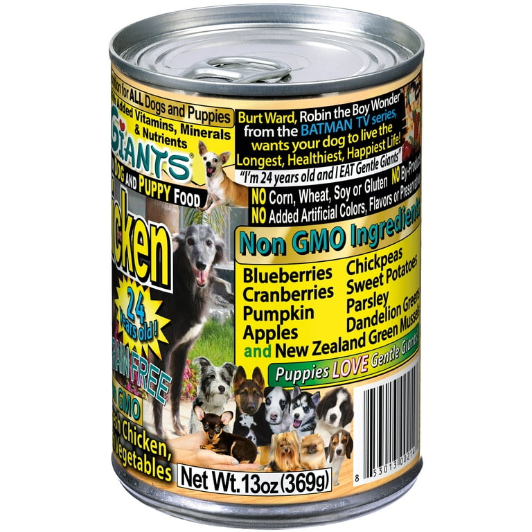 Gentle Giants Canine Nutrition Grain Free 90 Chicken Canned Wet