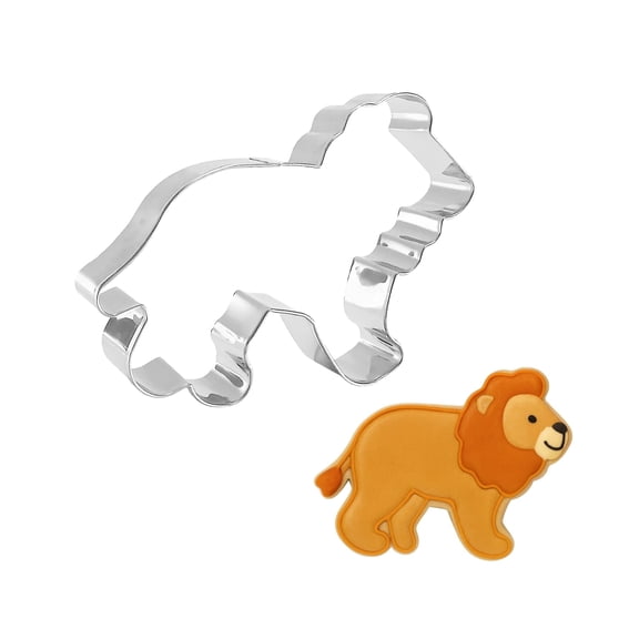 Lion Cookie Cutter 4.5 inches A5011B - The Cookie Cutter Shop - Tin Plated Steel Cookie Cutter
