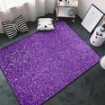 thumbnail image 3 of Glitter Purple Shaggy Area Rug, Rugs for Living Room Bedroom Non Slip Door Mat Indoor Carpet Machine Washable Nursery Home Decor Floor Mats for Entryway 60x39in-#, 3 of 5