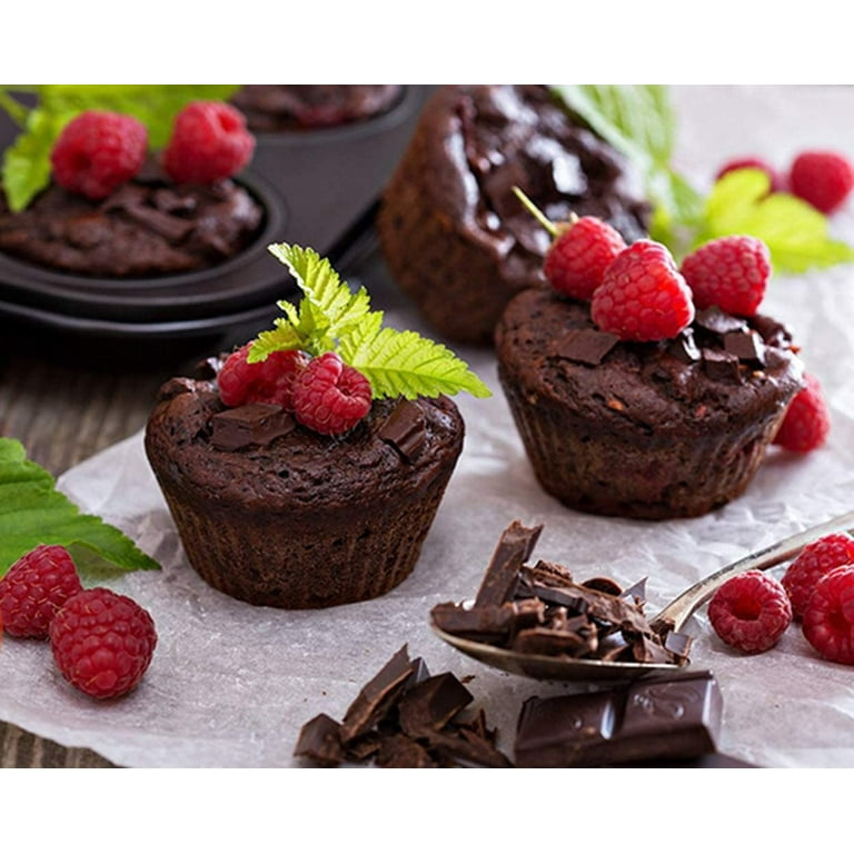 2pcs air fryer cupcake cups Chocolate Muffin Cake Mold Air Fryer Muffin Pan