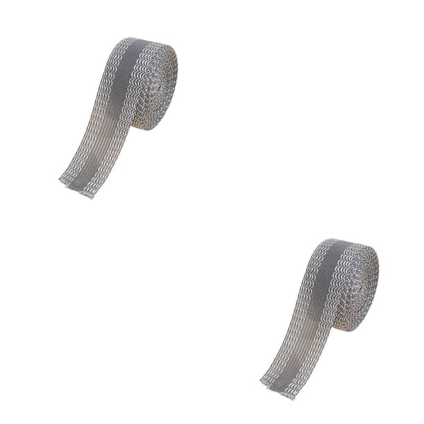 Advancent Pantalones autoadhesivos de hierro en el borde Poliéster Acortar Ropa Vestido Abrigo Bufanda Hogar DIY Costura para gris 1m Gris 1m 2piezas Advancent CBP285173